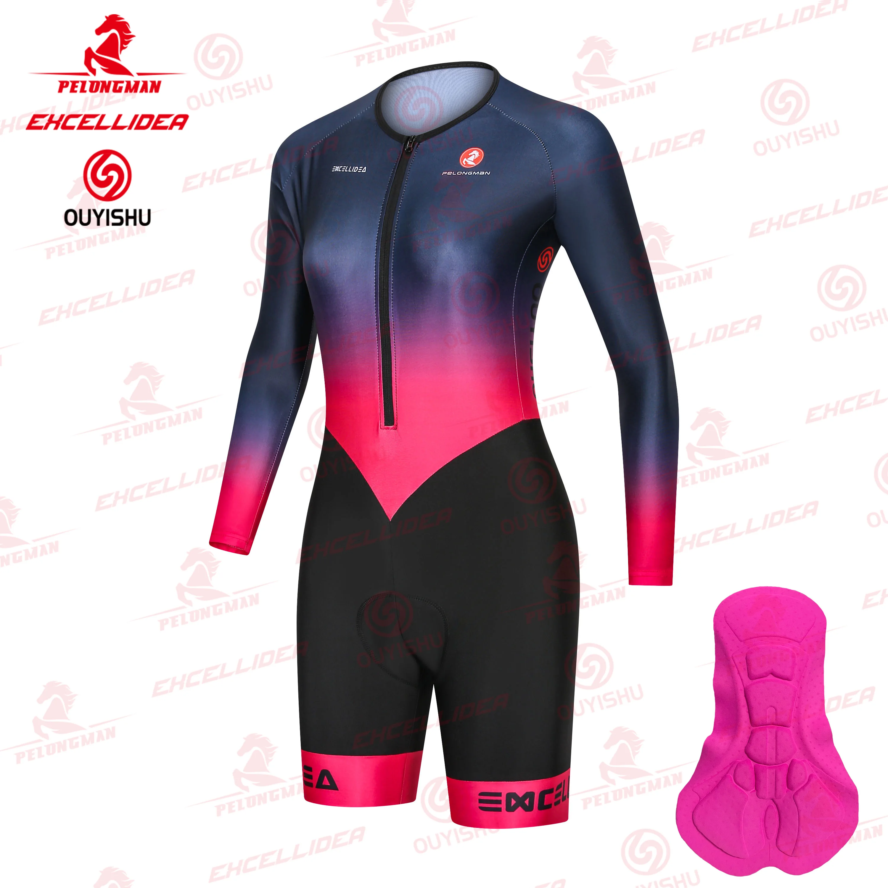 

2021XAMA Pro Women's Profession Triathlon Suit Clothes Biking Skinsuits Coupa De Ciclismo Rompers Jumpsuit Kits Maillot Mujer