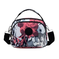 women messenger bags 2022 new summer nylon print crossbody shoulder bag multi pocket multifunctional handbag casual shell bag