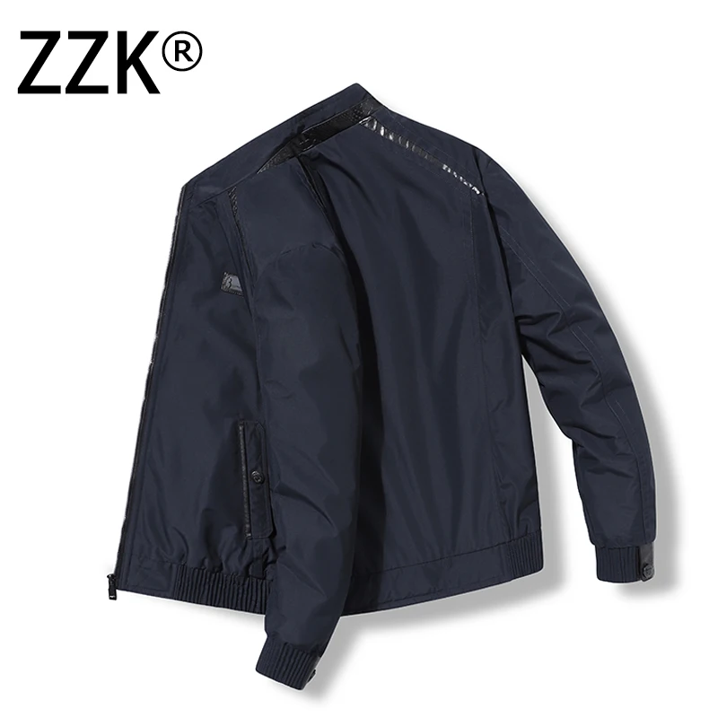 

ZZK Men's Outdoor Jacket Men Fashion Zipper Jackets New Windproof Waterproof Coat Male Casual High Quality Overcoat