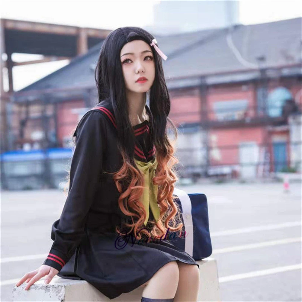 Новый костюм для косплея из аниме рассекающий демонов японская школьная форма