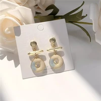 han edition earrings hyperbole contracted casual fashionable the multicolor lovely geometry stud earrings fine jewelry