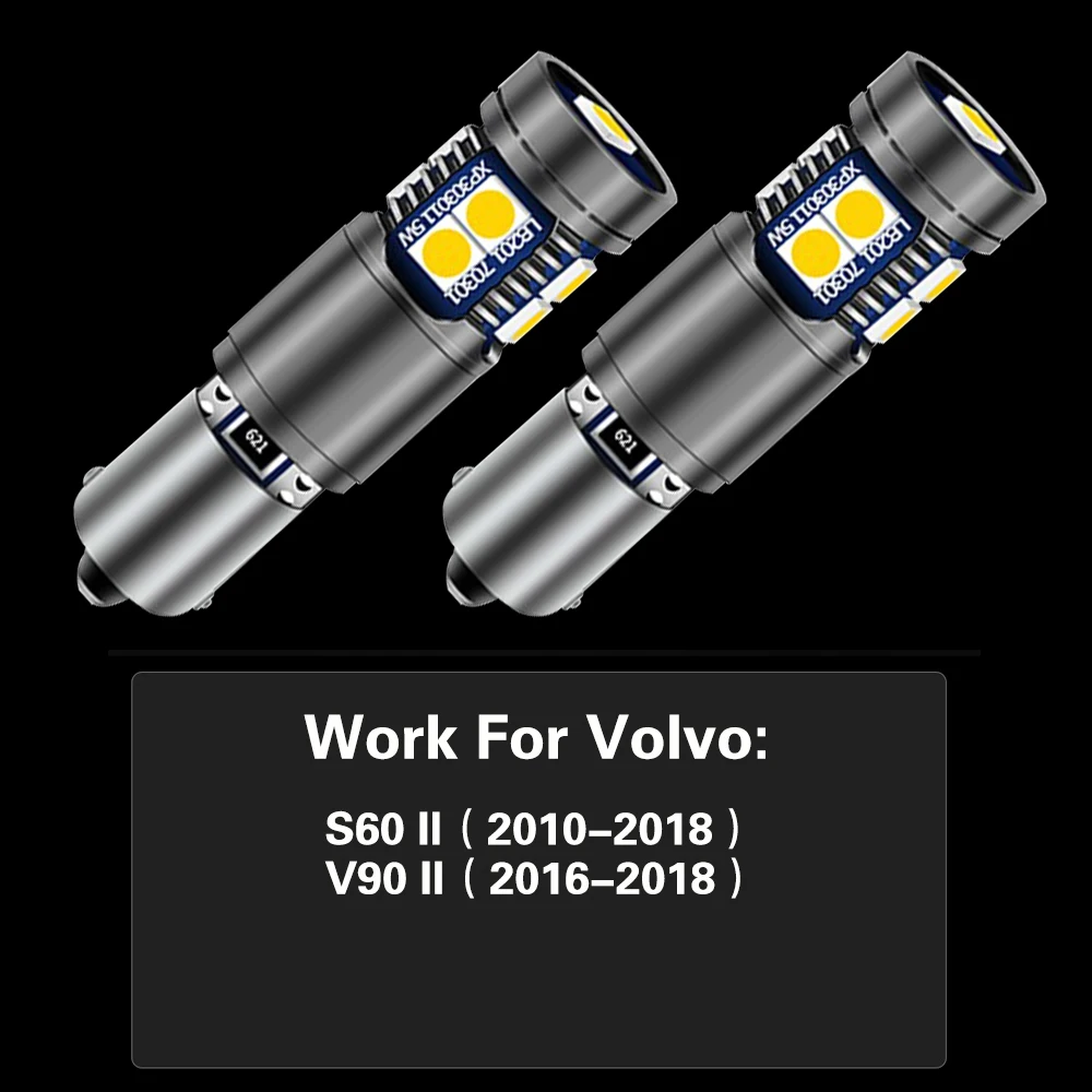 Светодиодная лампа задсветильник хода P21W 7506 BA15S Canbus для Volvo C30 C70 S40 S60 S70 S80 V40 V50 V60 V70