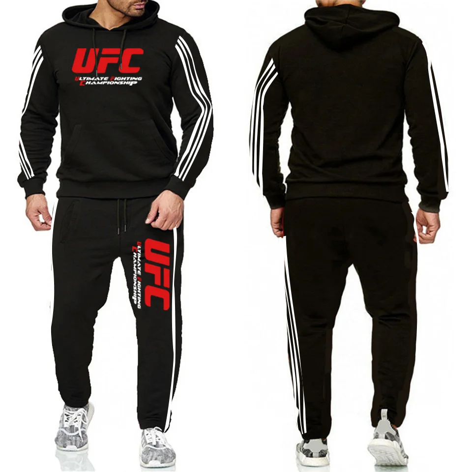 

Autumn And Winter Men's Hooded Sweater Suit Track Suit Sweatshirt Wool Hoodie + Sweatpants Jogging Ladies Pullover 3XL