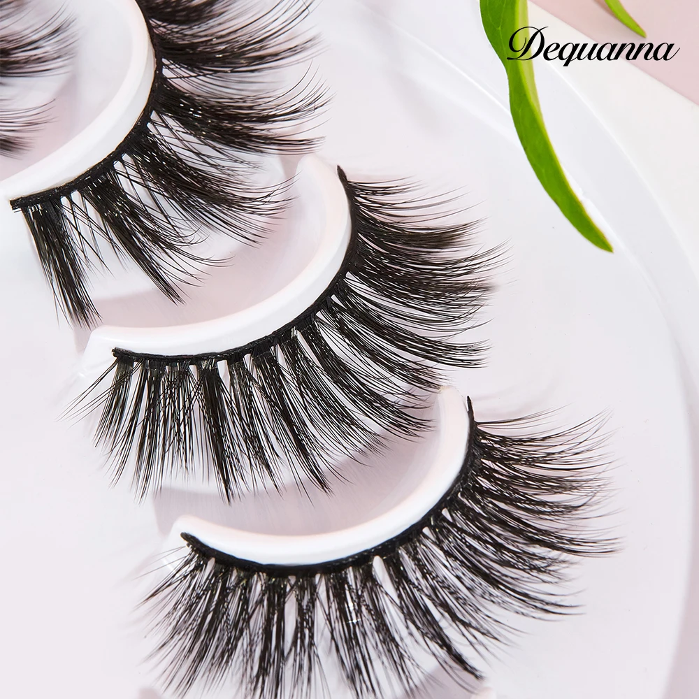 DEQUANNA 6/7 пар 3D натуральные накладные ресницы драматические длинные мягкие ручной