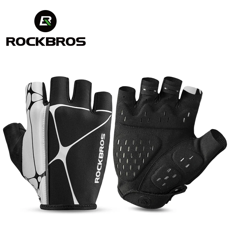

Велосипедные перчатки ROCKBROS, защита от солнца, на полпальца, ударопрочные спортивные, для мужчин и женщин, для горных велосипедов, дорожных в...
