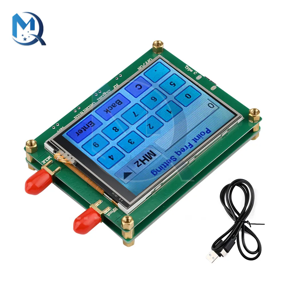 137.5-4400M ADF4350 RF Signal Source Signal Generator Wave Full Touch Screen LCD Display Point Frequency Sweep PC Control Signal