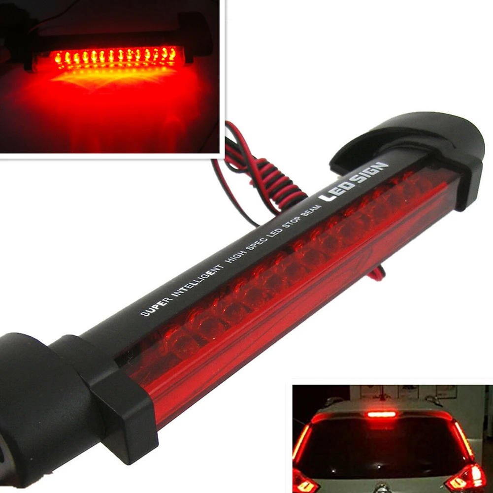 12V Универсальный красный светодиодный автомобильный Стайлинг стоп светильник