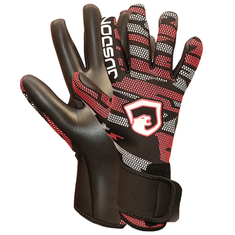 

Новые утолщенные латексные перчатки вратаря, нескользящие перчатки для тренировок по футболу, перчатки вратаря без пальцев, защитные перча...