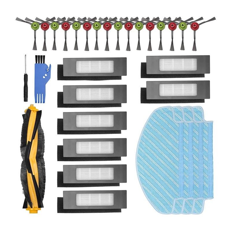 

Replacement Parts Brush Filters Mop Cloth Kit for Ecovacs Deebot OZMO T8,T8 AIVI T8 MaxRobot Vacuum Cleaner Accessories