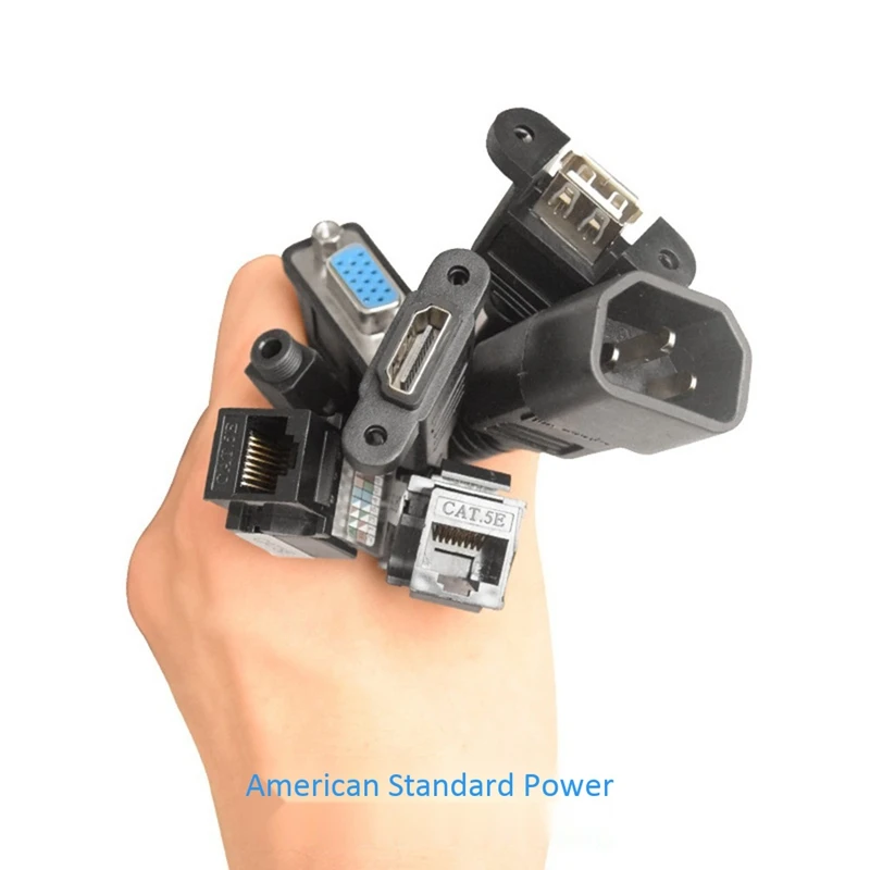 

American Standard Power Desktop Socket, -Up Desktop Socket, Conference Table Line Box, American Office Socket US Plug