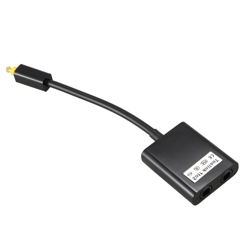 FULL-Digital SPDIF Optical Audio Splitter 2 Way Toslink Adapter 1 Input Output Cable Hub |