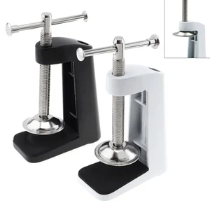 Алюминий Сплав регулируемая настольная лампа неподвижное базовое крепление с зажимом с Нержавеющаясталь поворотный кронштейн для шланг сделай сам настольная лампа