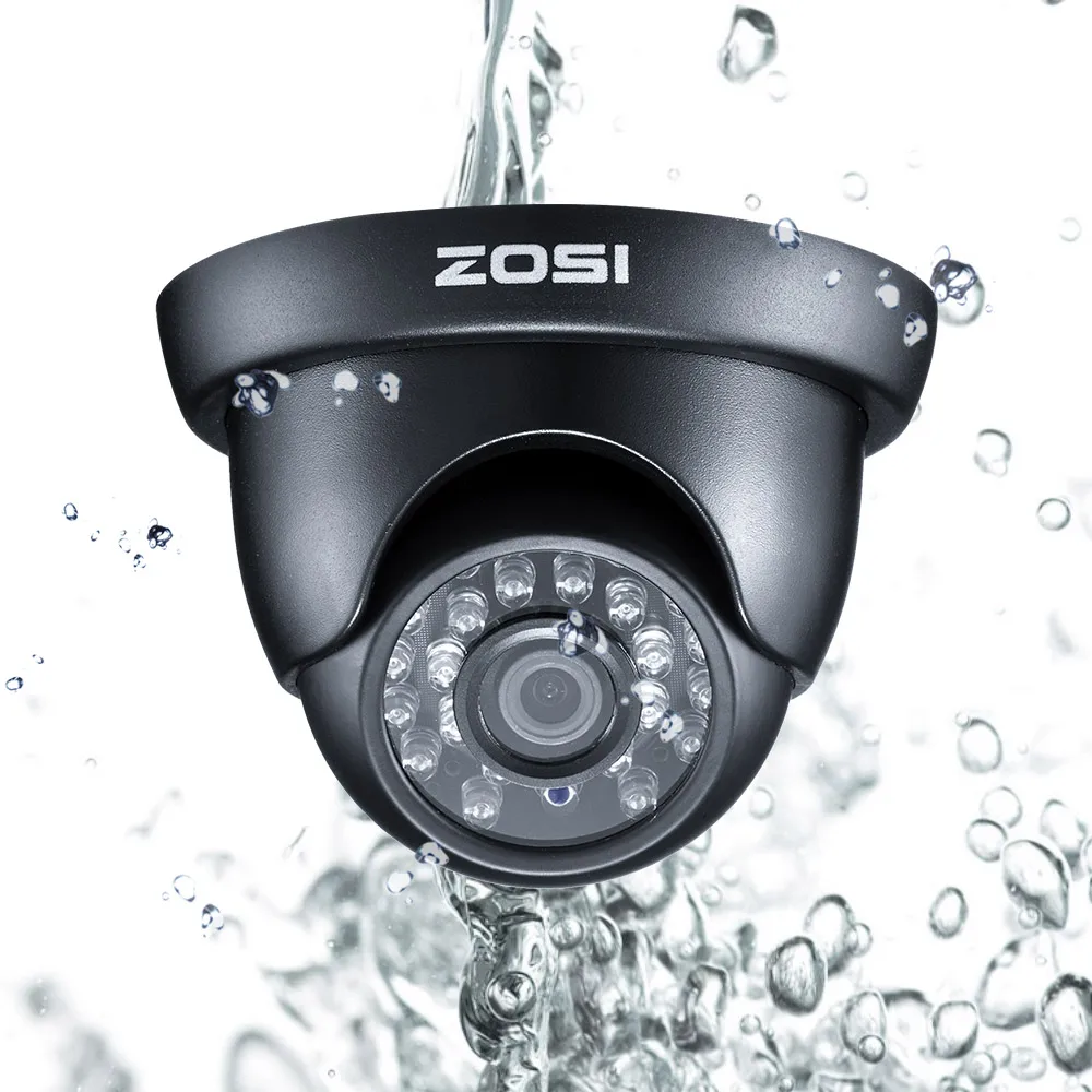 ZOSI 1080P 2MP 4-в-1 CVi TVI CVBS AHD CCTV Системы купол Видео ночного видения Камера кабель с байонетным коаксиальным разъемом для окна удаленного просмотра DVR Kit