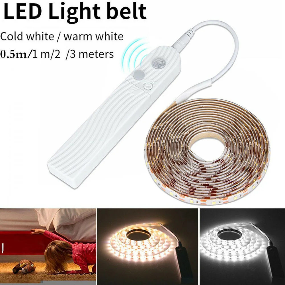 Новый Беспроводной движения PIR Сенсор Светодиодные ленты светильник 2835 SMD гибкие