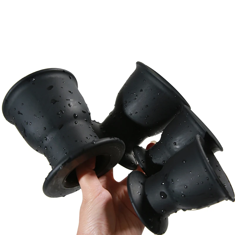 Полые анальные пробки с вставкой туннельные бусины огромное зеркало