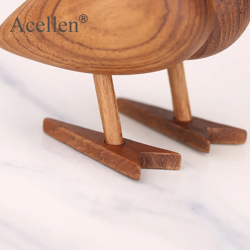 Деревянная модель воробей аксессуары для домашнего декора украшения фигурки