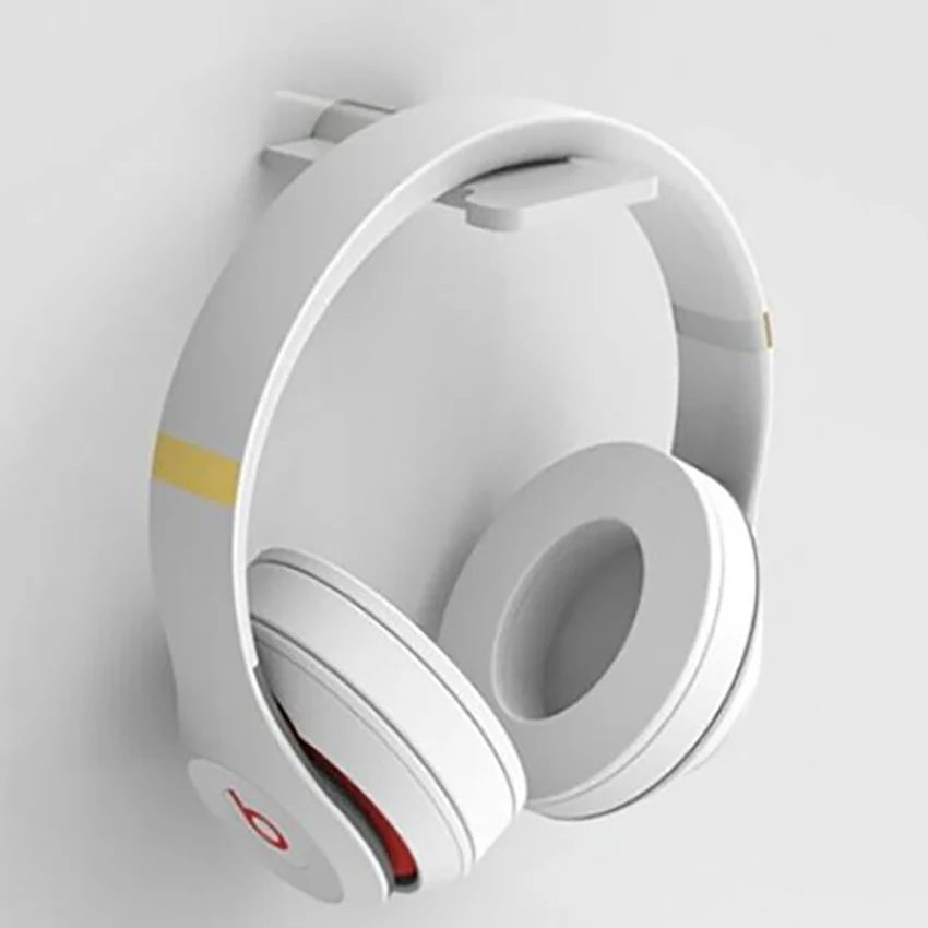 

1Pc Acrylic Headphones Stand Wall Mounted Earphone Holder Display Rack, Hanging Headset Stand Hanger Hook Computer Accessories