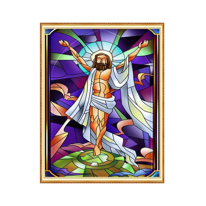 Алмазная живопись MEIAN вышивка крестиком мозаика Иисуса на религиозную тему