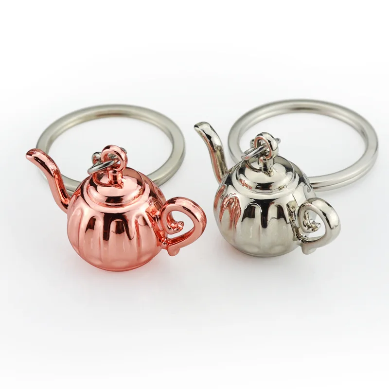 Creative Barista Coffee Tamper Keychain Coffee Machine Handle Moka Pitcher Keyring Portable Coffeeware Espresso Accessories Gift