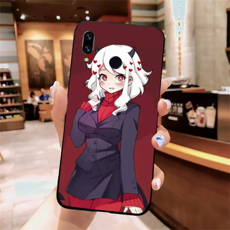 

helltaker Cute cartoon girl high quality luxury Phone Case funda For Xiaomi Redmi note 7 8 9 t k30 max3 9 s 10 pro lite