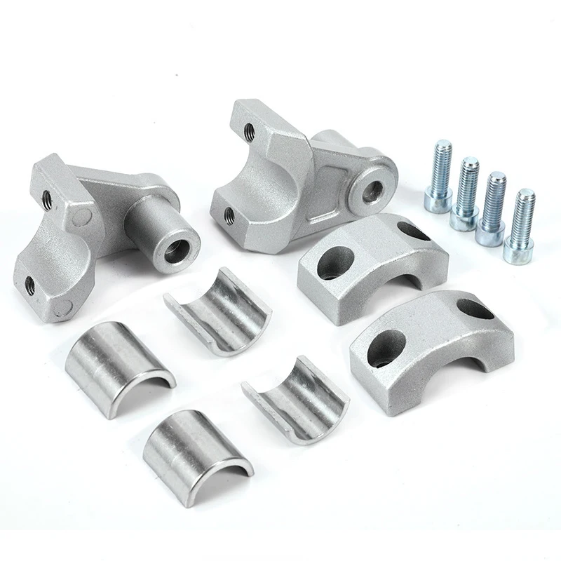 

Motorcycle Handlebar Risers Extension Back Moved Mount Riser Silver Clamp Handle Fat Bar Mount Adapter For Car Motorcycle