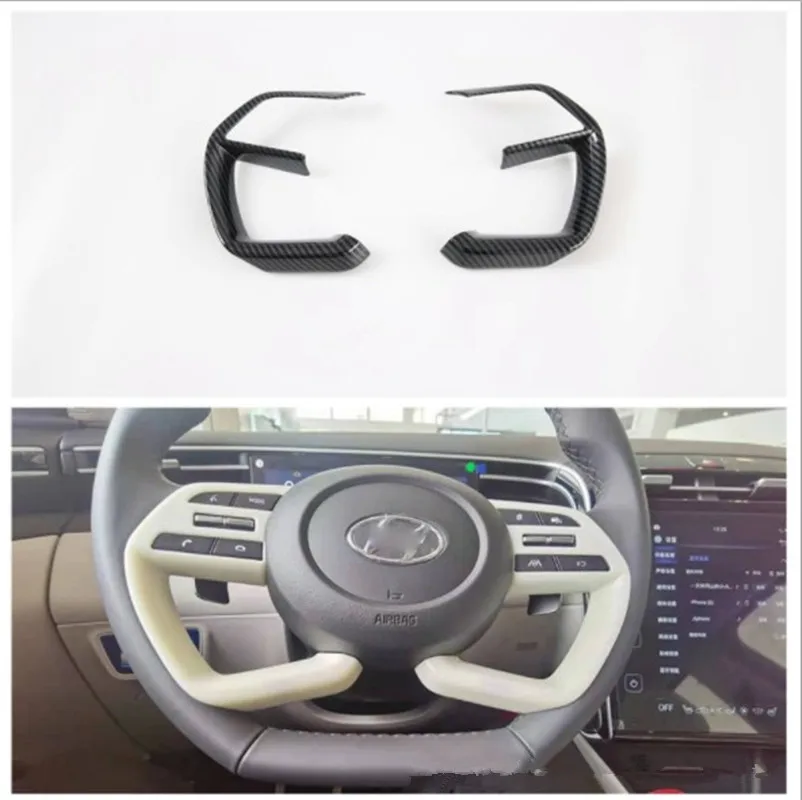 

For Hyundai Tucson L 2021 Car Steering Wheel Frame Cover Trims Car-Styling Accessories