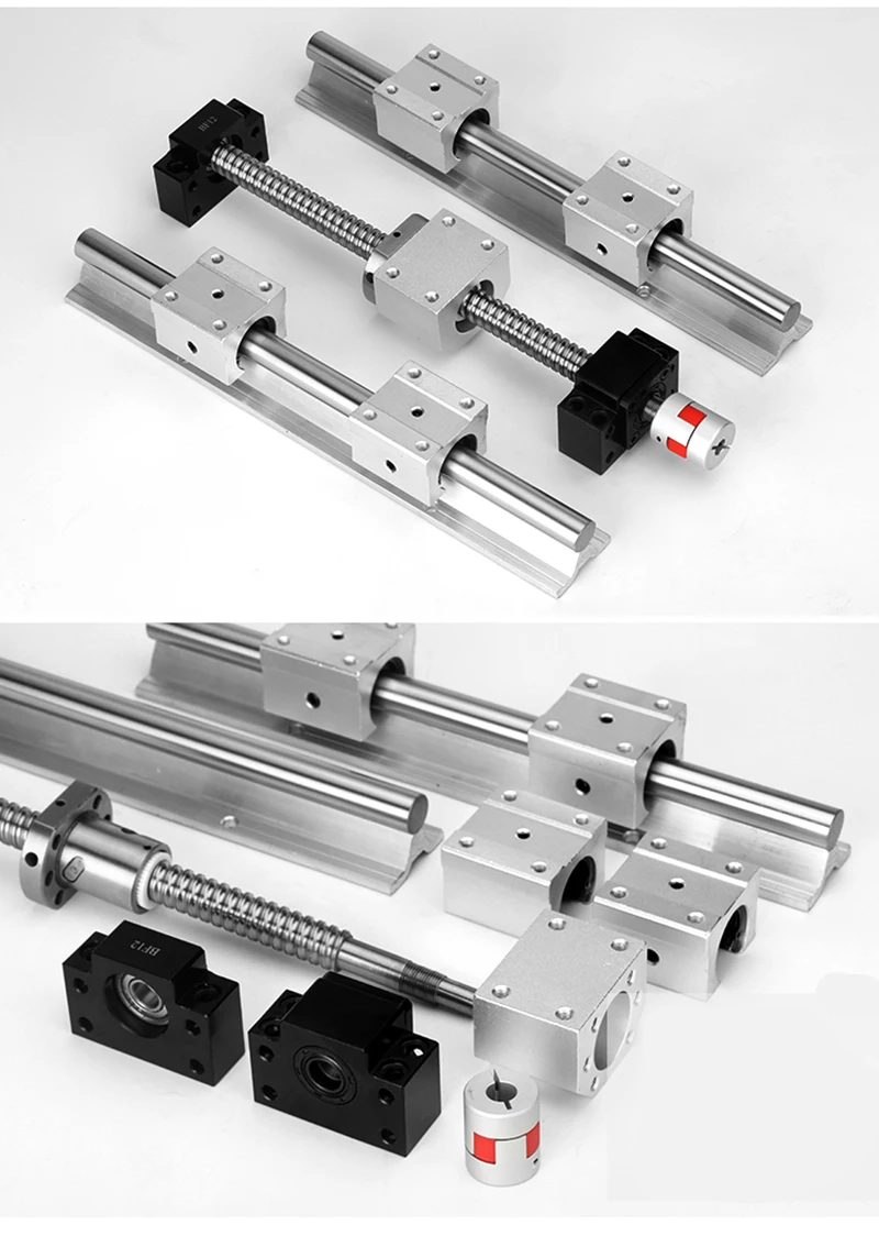 Направляющая SBR шариковый винт SFU1605+ 2 шт. линейная направляющая SBR16 L400mm+ 4 шт. SBR16UU+ сторонник BK12 и BF12+ муфта 8*10