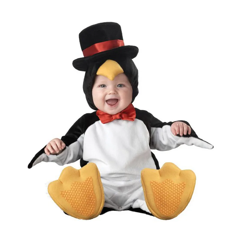 6 penguin Детский Рождественский костюм для маленьких мальчиков и девочек; комбинезон; Одежда для новорожденных; маскарадный костюм для маленьких мальчиков и девочек; комплект одежды - Цвет: 6 penguin
