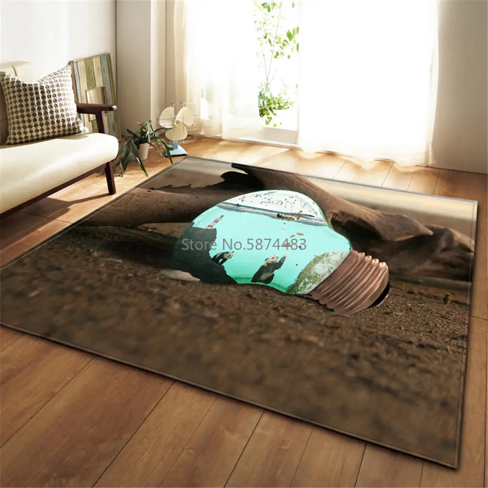 Современная Большая подушка 3D ковер для домашнего украшения гостиной мягкий
