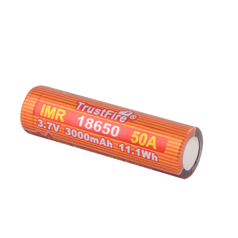 10 шт./лот TrustFire IMR 18650 50A 3 7 V 3000mAh 11.1Wh перезаряжаемая литий ионная батарея литиевые