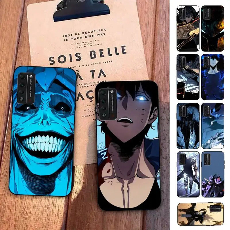 

FHNBLJ Anime solo leveling Phone Case for Huawei Honor 8 9 10 5A 30 20 pro lite 8X 8C