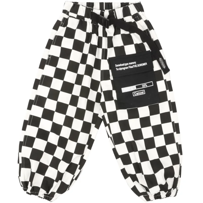 

Plaid Spring Autumn Casual Pants Boys Kids Trousers Children Clothing Teenagers Sport In Stock High Quality