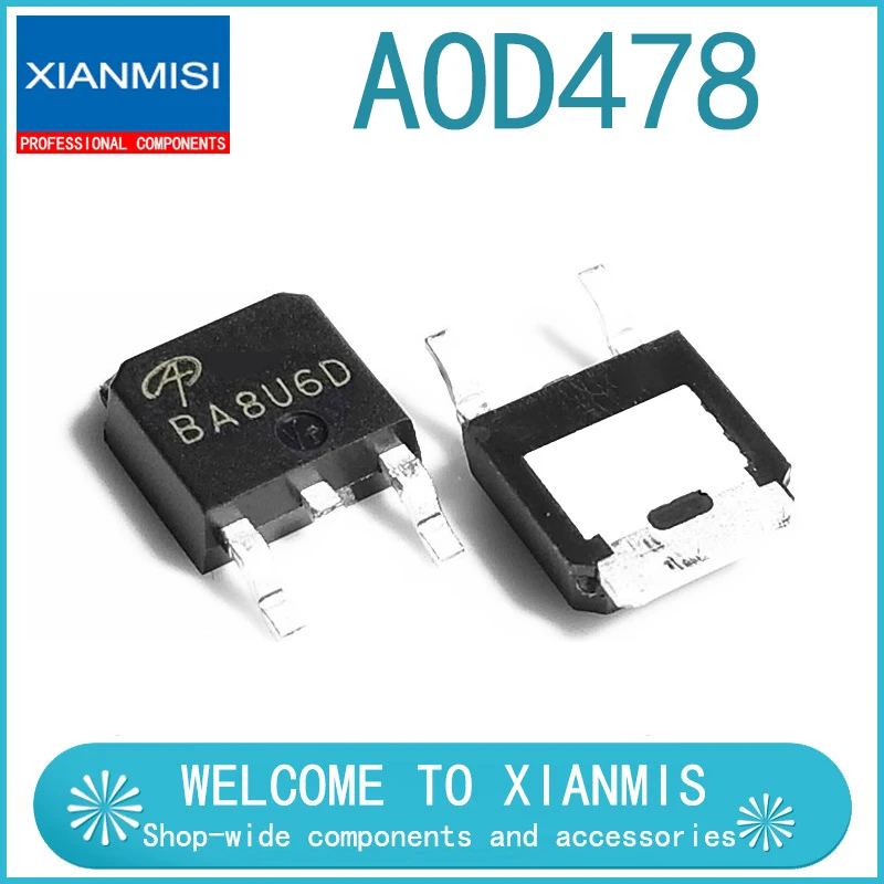 

10 шт. AOD478 N 11A 100V TO252 D478