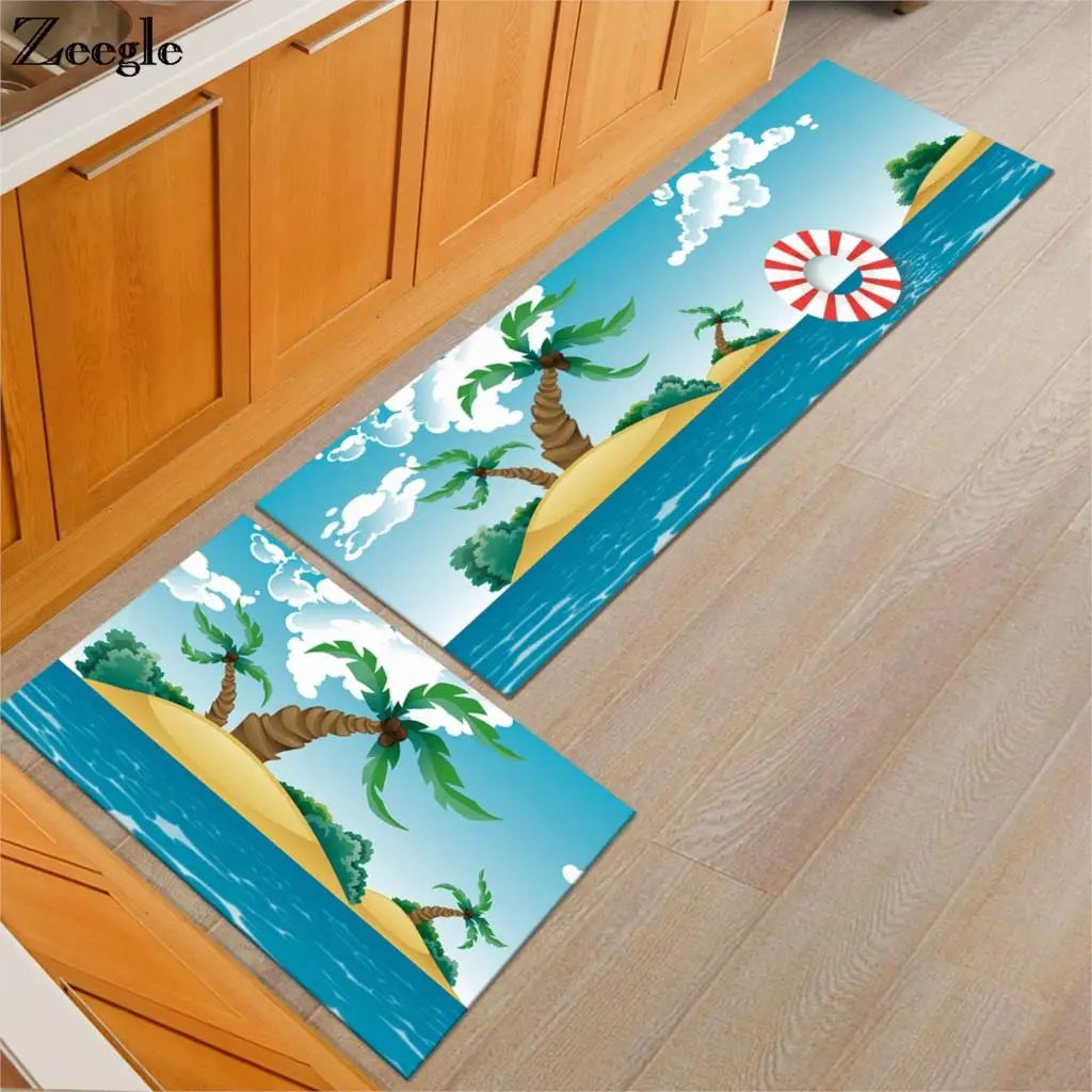 Zeegle коврик для гостиной нескользящий кухонный стол стул коврики пола моющийся