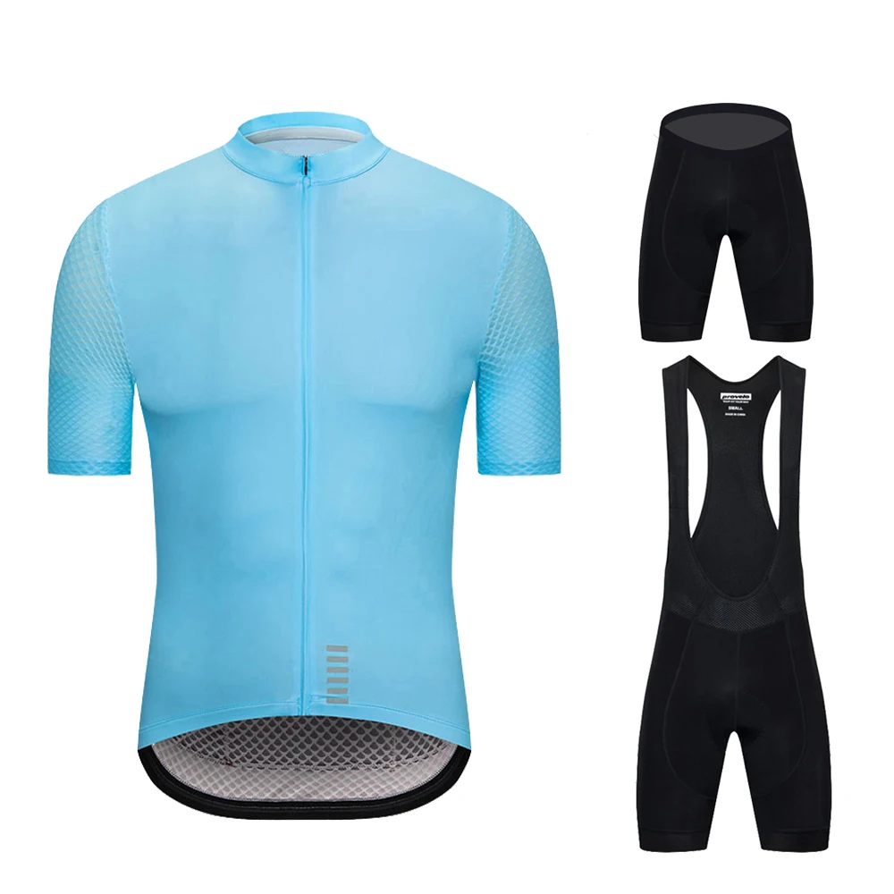 Велоспорт Джерси Набор 2019 хит продаж короткий рукав летние свитера дышащая синяя