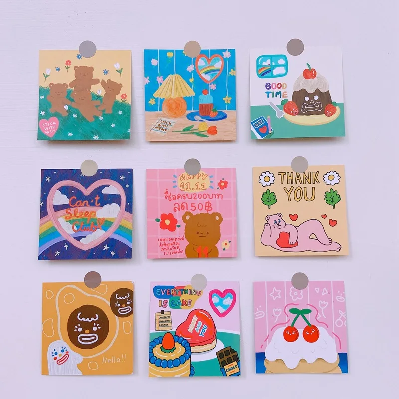 

Ins милый Любовь Торт медведь мультфильм фото открытка ручной счёт Альбом украшение наклейка на открытку конверт Подарочные наклейки Скрапб...