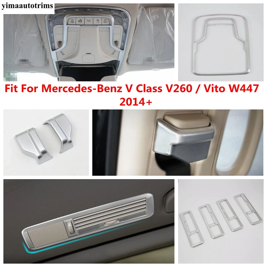 

Car Seat Belt Cap Read Light Lamp Roof Air AC Vent Cover Trim Accessories For Mercedes-Benz V Class V260 / Vito W447 2014 - 2021