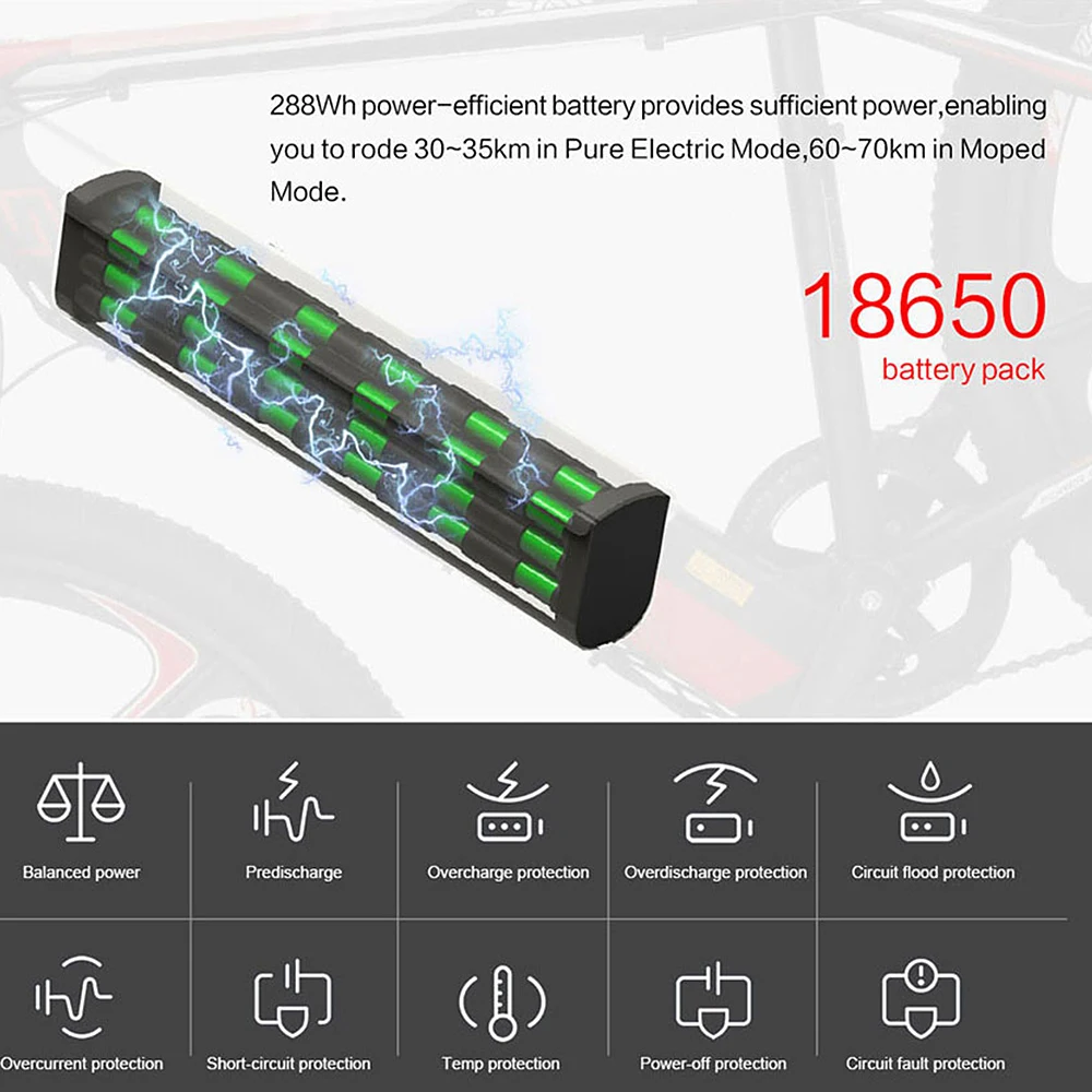 Samebike 26 дюймов электрический велосипед с 350 Вт бесщеточный двигатель e двумя