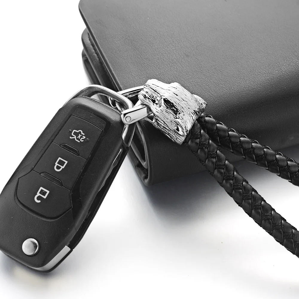 Dormon Amazing Leopard брелок тканые кожаные веревочные брелоки из сплава съемные Брелоки