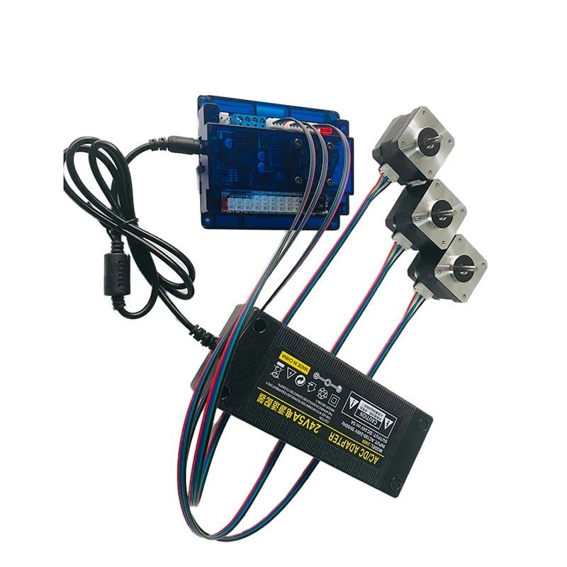 CNC Engraver Machine Controller Kit 3 Axis GRBL Control Board with Nema Pcs 17 Stepper Motor and Supply | Инструменты
