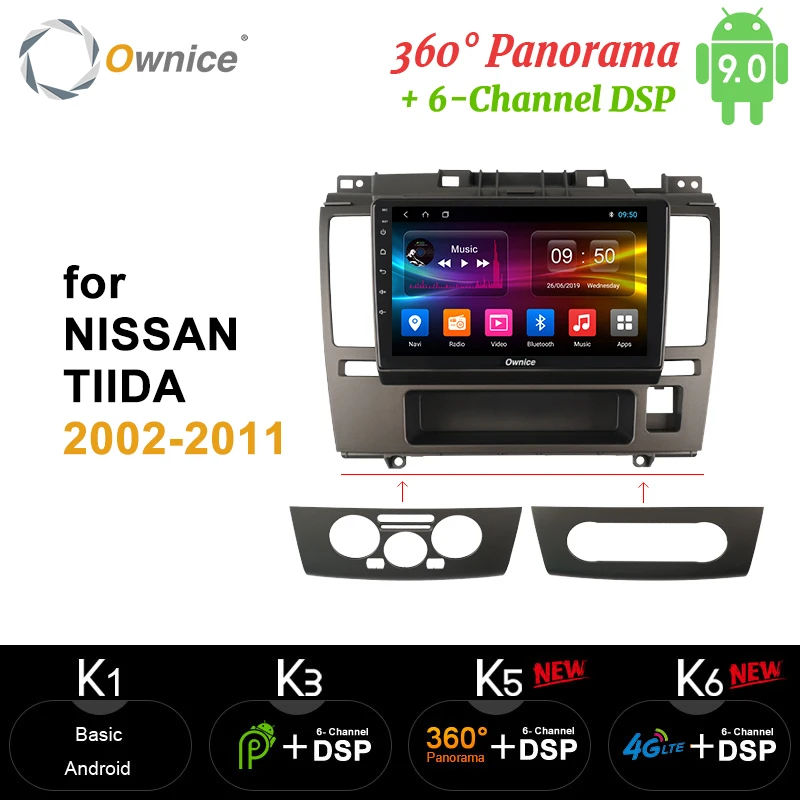 Octa Core 4G 64G Android 10 360 Panorama DSP SPDIF автомобильное DVD радио GPS навигатор carplay для Nissan Tiida 2002