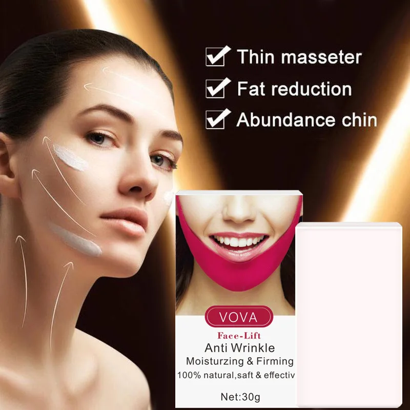 

VOVA 1PC Washing Soap To Remove Body Acne Clean Face and Body Skin Care Whiting Soap 30g