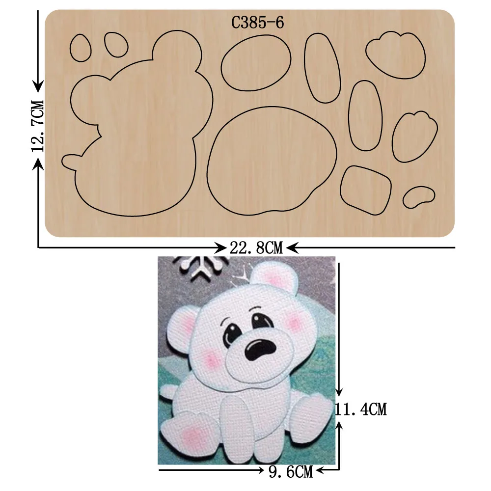 

New Wooden die Scrapbooking C385-6 Cutting Dies
