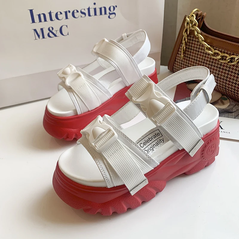 

Summer Casual Sandals Women Ladies Platform Beach Shoes Fashion Platform Sandals Chunky Sandals For Women Sandalias de Mujer