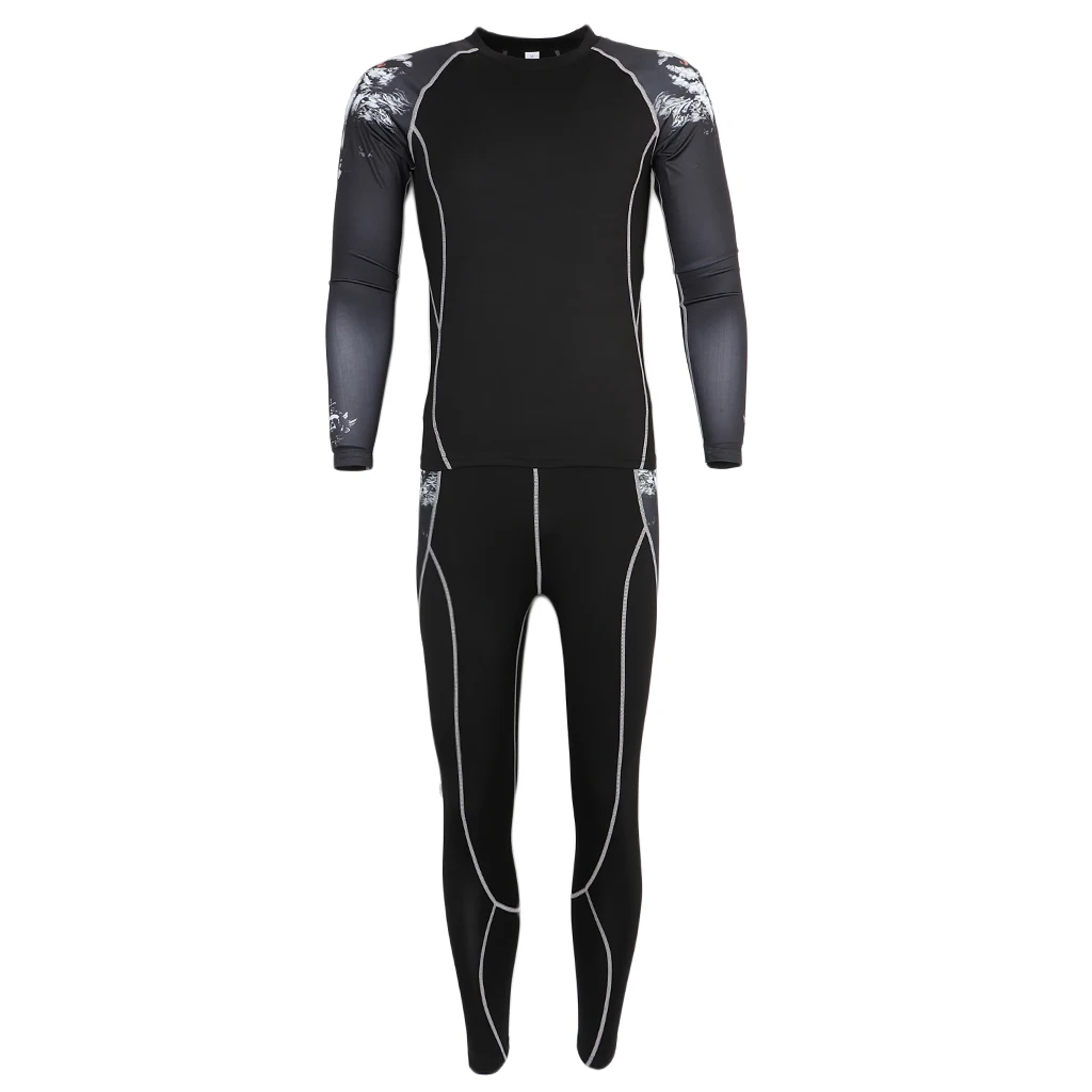 Компрессионная футболка фитнес колготки леггинсы Рашгард для мужчин баскетбол