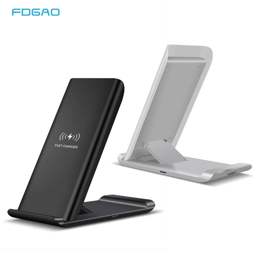 Беспроводное зарядное устройство FDGAO 15 Вт Type C QI для Samsung S20 S10 S9 iPhone SE 2 11 XS XR X 8 Airpods Pro