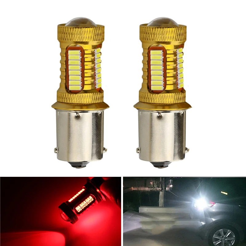 2 шт. ba15s 1156 светодиодные лампы p21w 4014 38SMD Неполярные Светодиодные Автомобильные