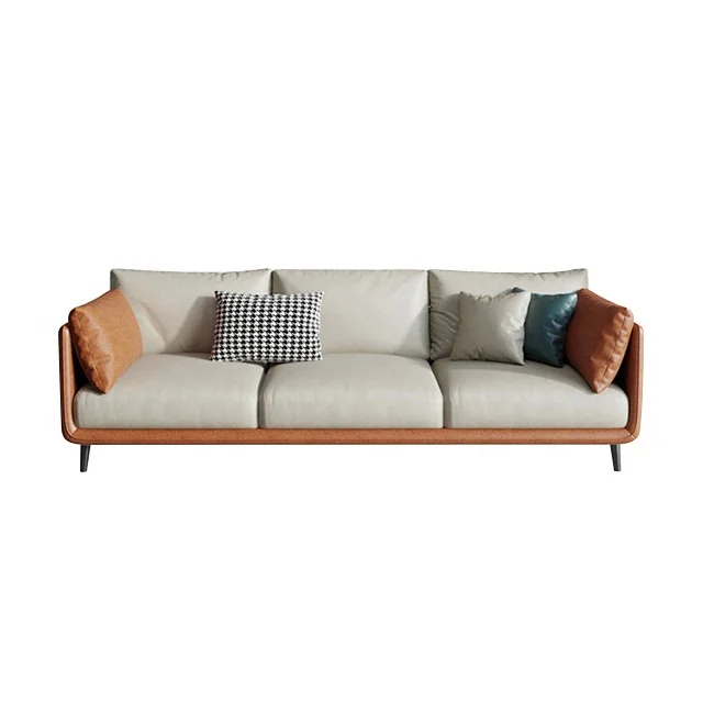 

Умные разделители в итальянском стиле, набор кожаных угловых диванов Sofaset, мебель для гостиной, домашний диван, современный китайский стиль,...