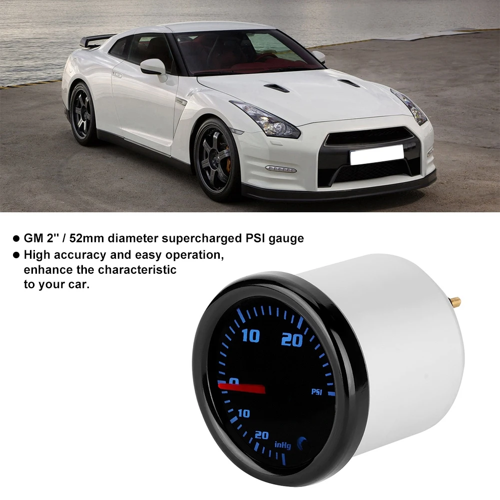 Универсальный автомобильный турбонагнетательный манометр 7 цветов светодиодный