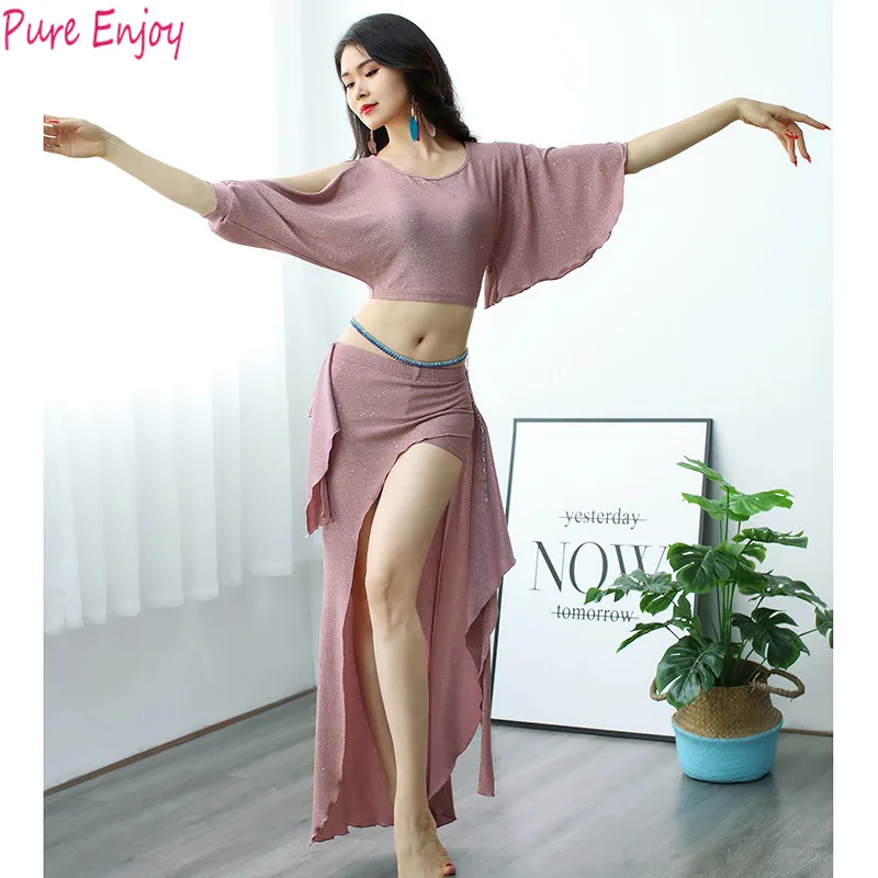 Женский новый комплект для танца живота костюм соревнований по восточным танцам